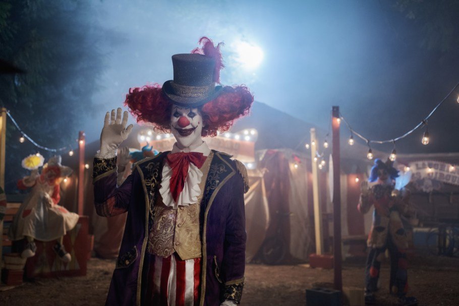 Ringmaster Rollo the clown in R.L. Stine's Afraid of Clowns