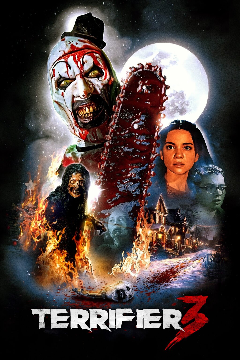 Terrifier 3 (2024) official key art — Cineverse