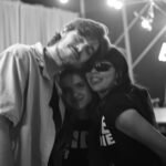 Bad Influence (2026) cast behind-the-scenes photo — Madeleine McGraw, Xochitl Gomez, Jack Champion