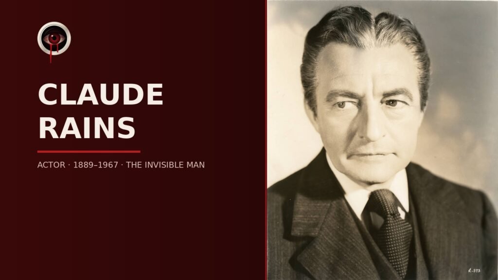 Claude Rains in a studio portrait