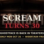 Scream 30th anniversary rerelease — Think Horror designed graphic for Ghostface's return to theaters