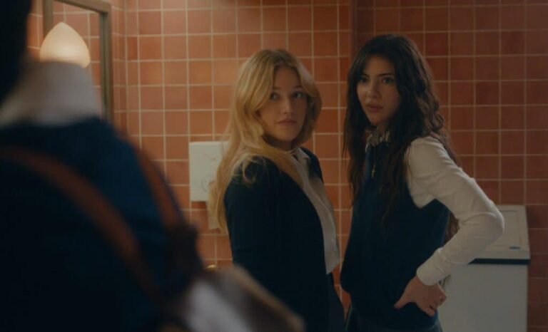 Kristina Bogic as Anya and Sara Boustany as Elise in episode 101 of Netflix's The Body
