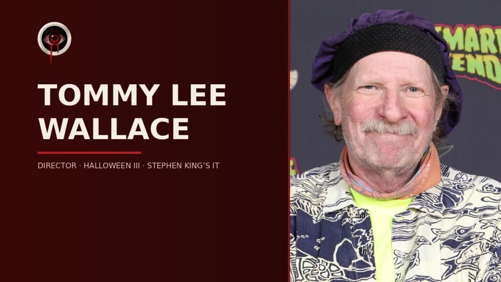 Tommy Lee Wallace, director of Halloween III: Season of the Witch and Stephen King's It, photographed in 2024