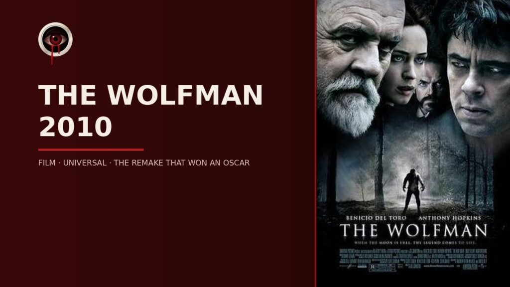 The Wolfman (2010) — designed card with the theatrical one-sheet